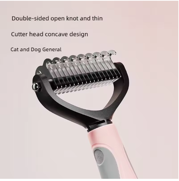 Pet Grooming Deshedding Brush - double-sided
