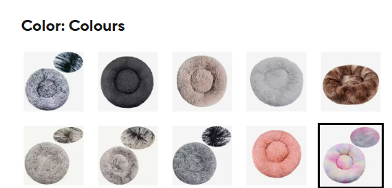 Cozy Pet Bed - available colours